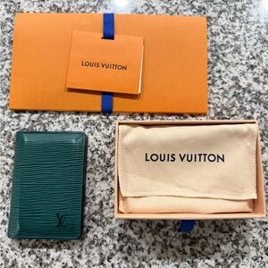 Louis Vuitton Forest Green Card Holder